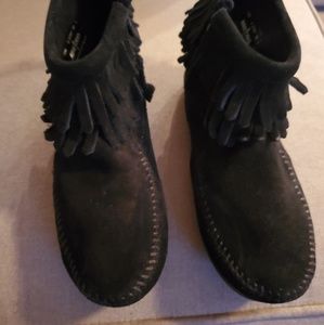 Child's Minnetonka Double Fringe Boot